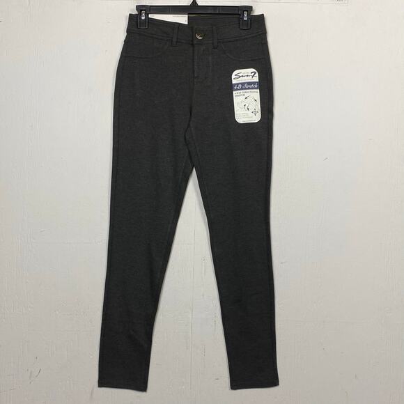Seven7 Pants - Seven7 Heather Charcoal Stretch Pull On Legging Pants Size 4